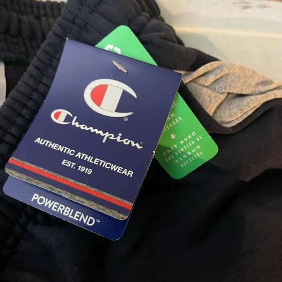 CHAMPION Mens Fleece Sweatpants Powerblend Sweatpants, Navy, XL, NWT - Picture 8 of 10